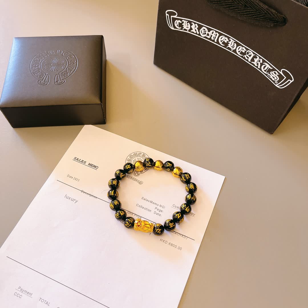 Chrome Hearts Cinnabar Buddha Bracelet